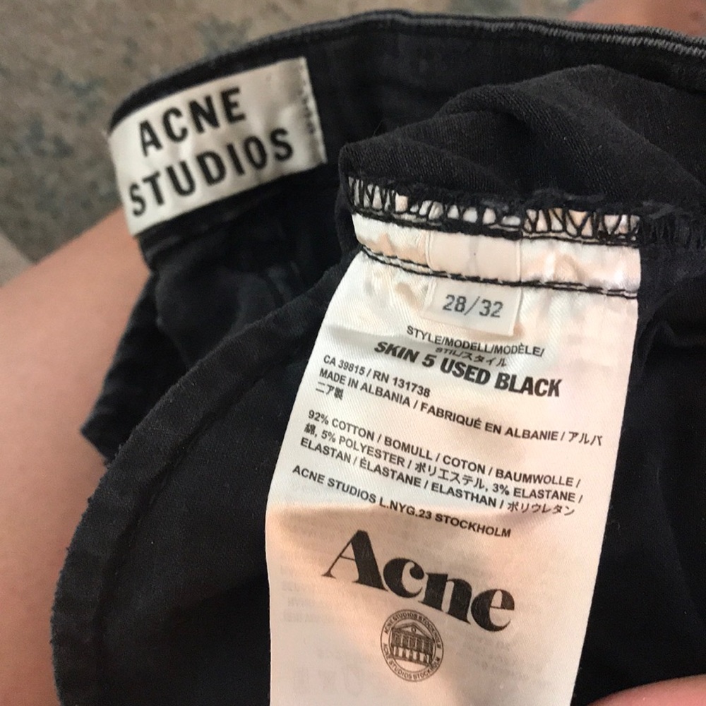 acne studio  starchy high waisted jean - Picture 2 of 8